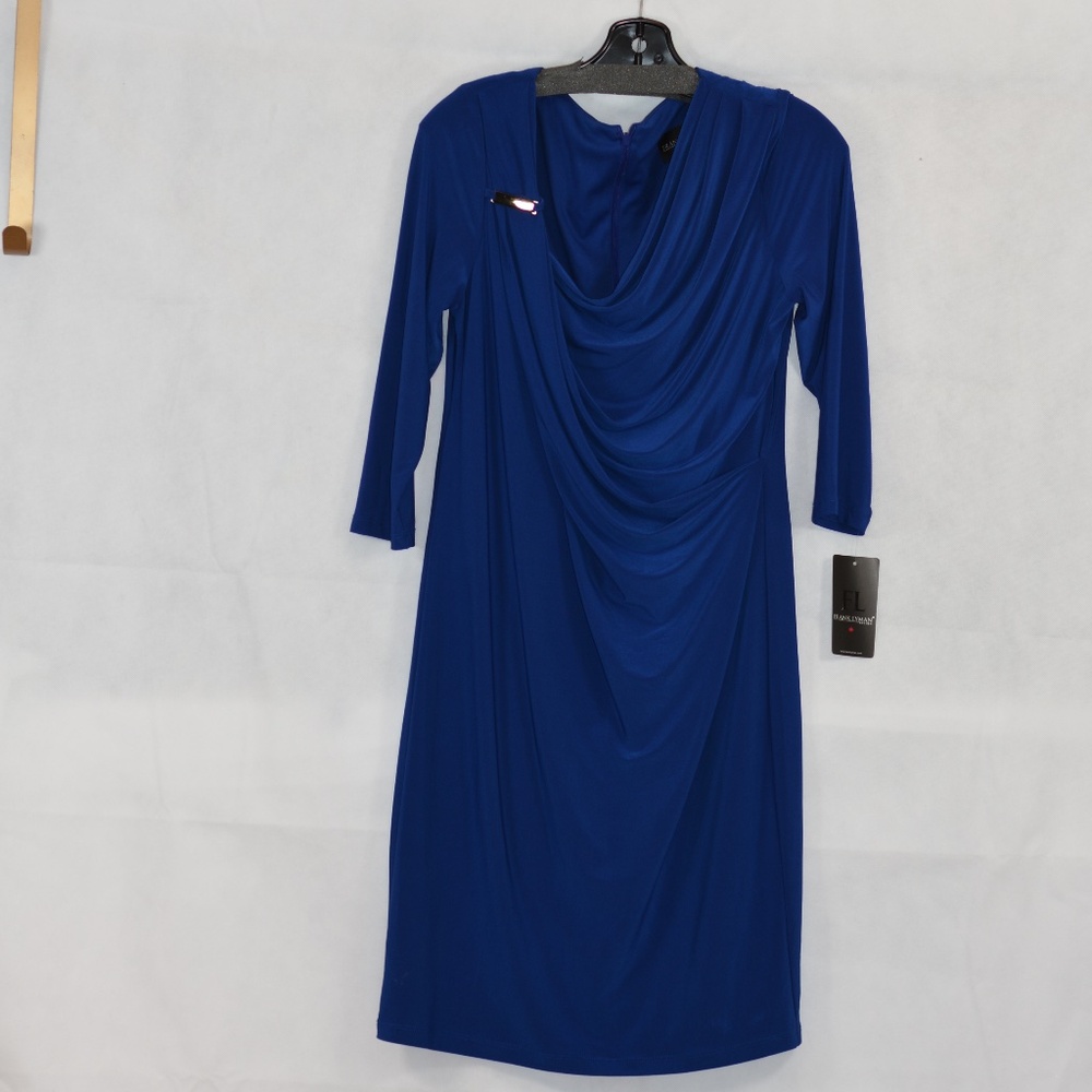 Frank Lyman Blue Dress SZ 12 NWT - Picture 2 of 7
